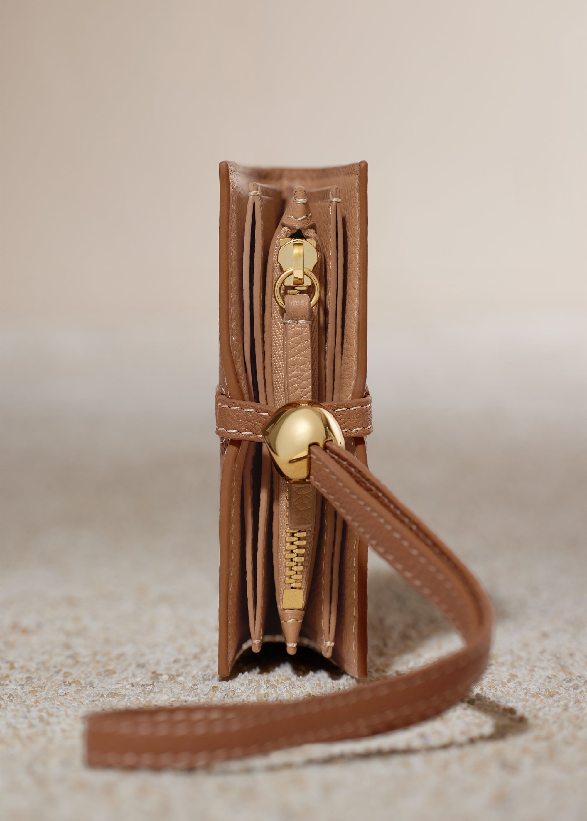 Porte cartes Kayé - Duo Camel Grainé