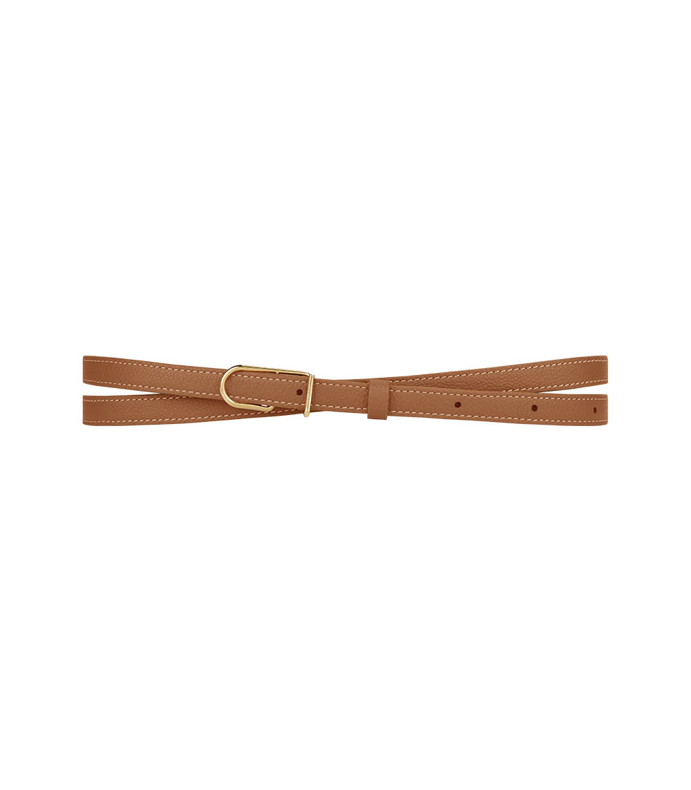 Ceinture Fine Umi - Noir Grainé