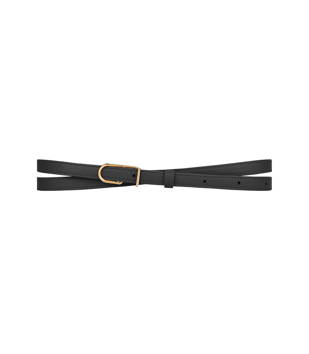 Ceinture Large Umi - Noir Grainé