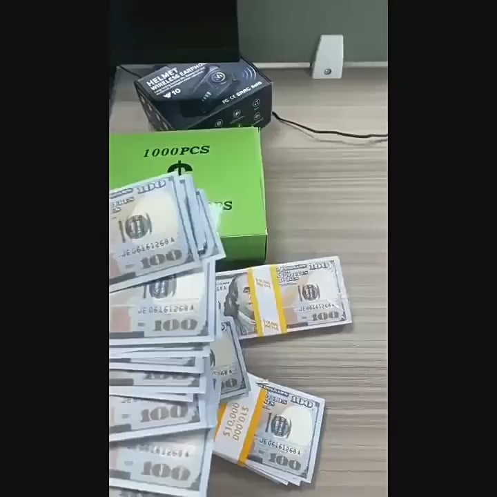 $100 DOLLAR BILLS, PROP MONEY DOLLARS | UK COMPANY | 100 FULL PRINT | $10,000 Stack | For Movies, Advertising, Play, Party, Supreme, Gun, Fancy Dress, Casino Games